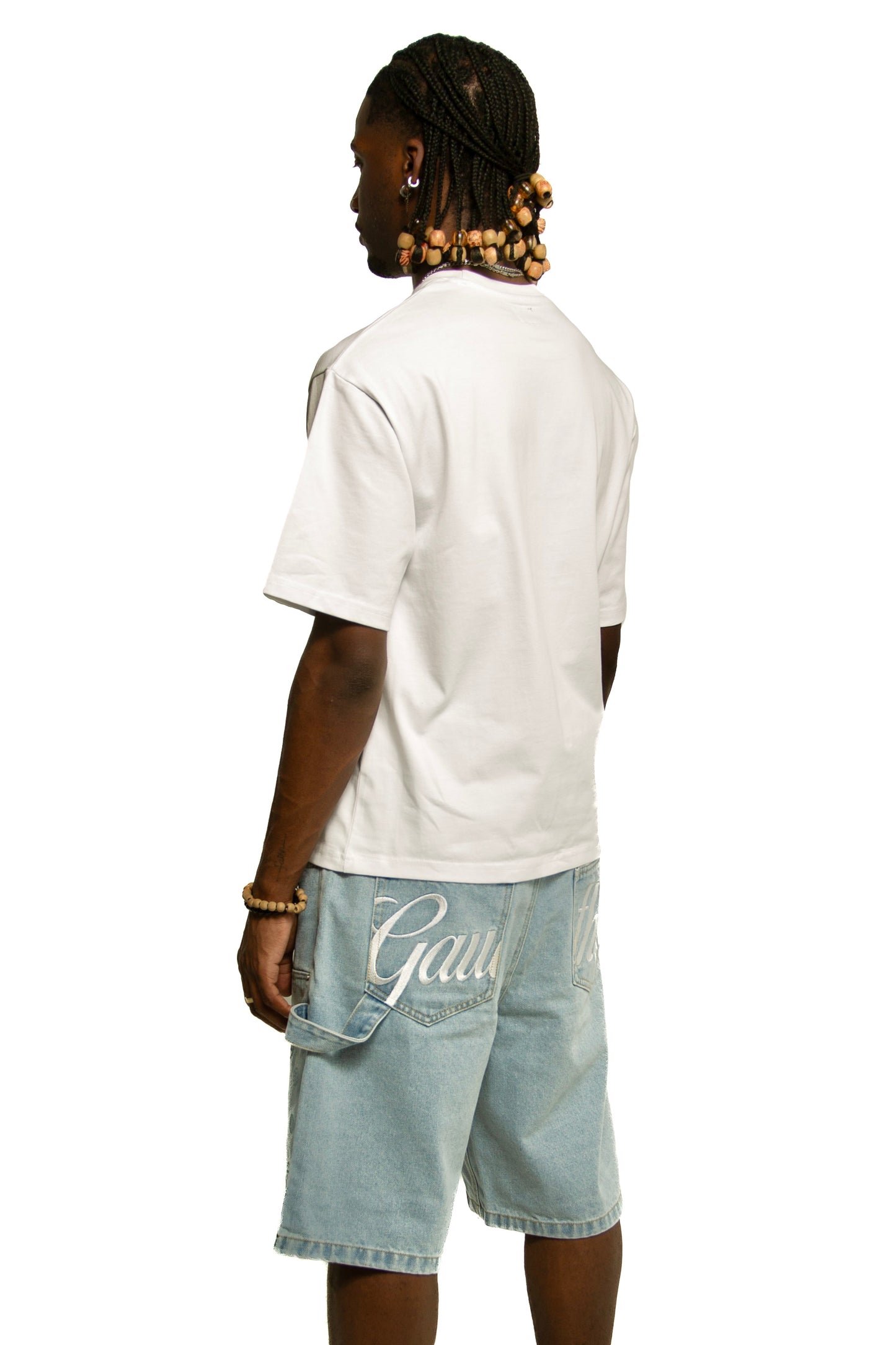 Blue denim short
