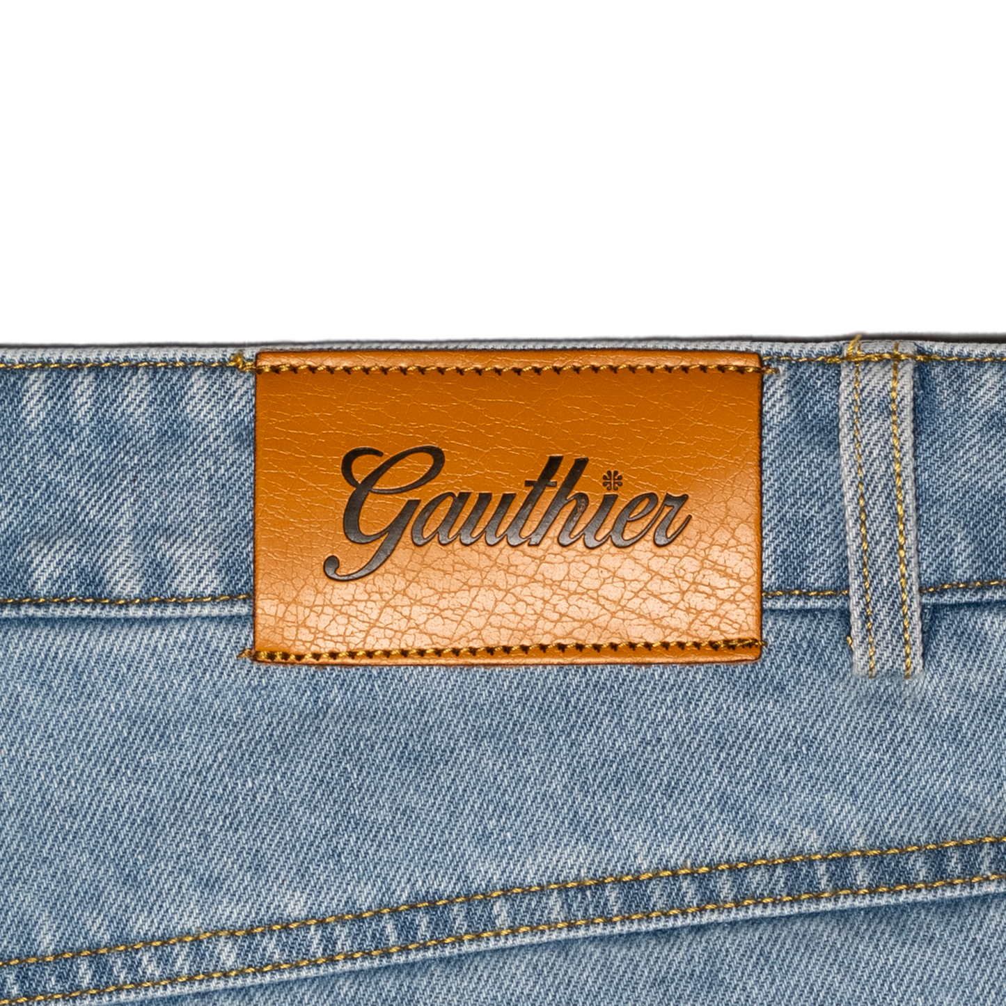 Blue denim short
