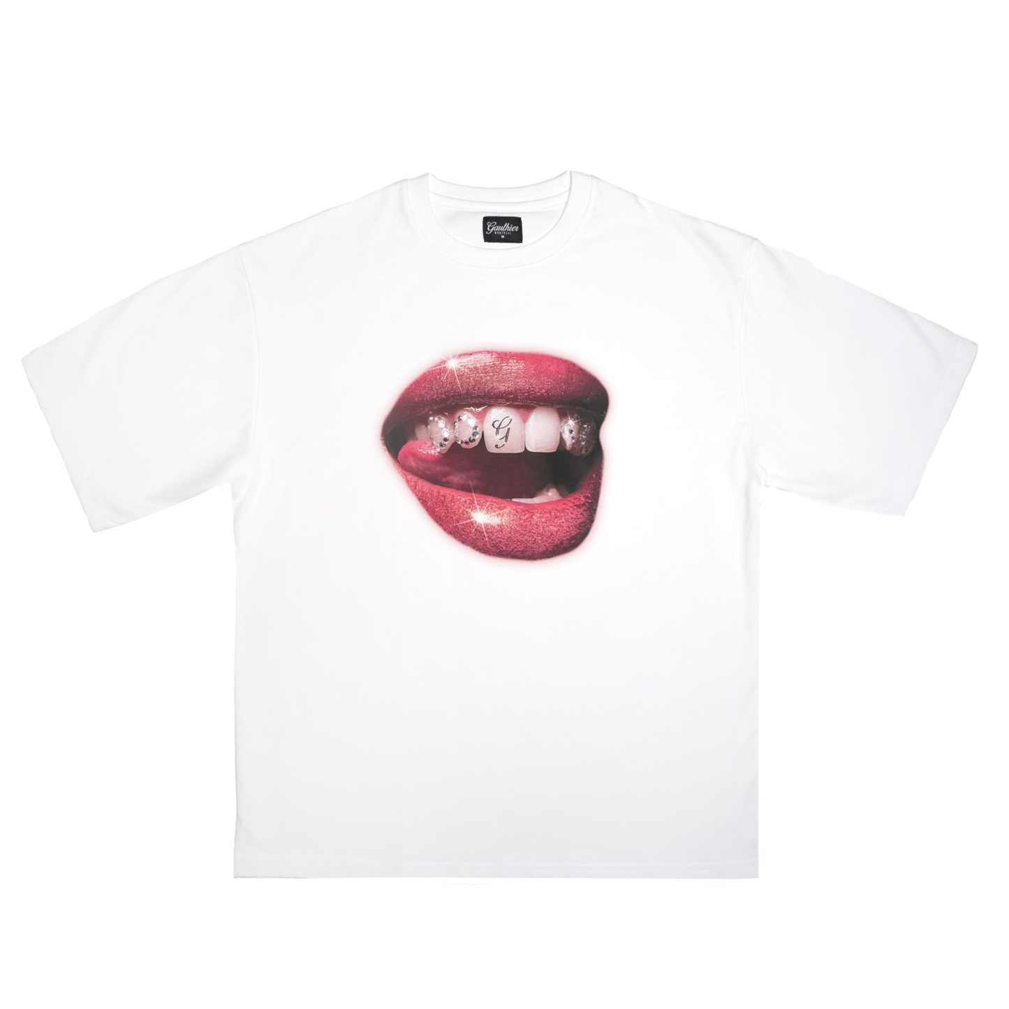 Lips white t-shirt