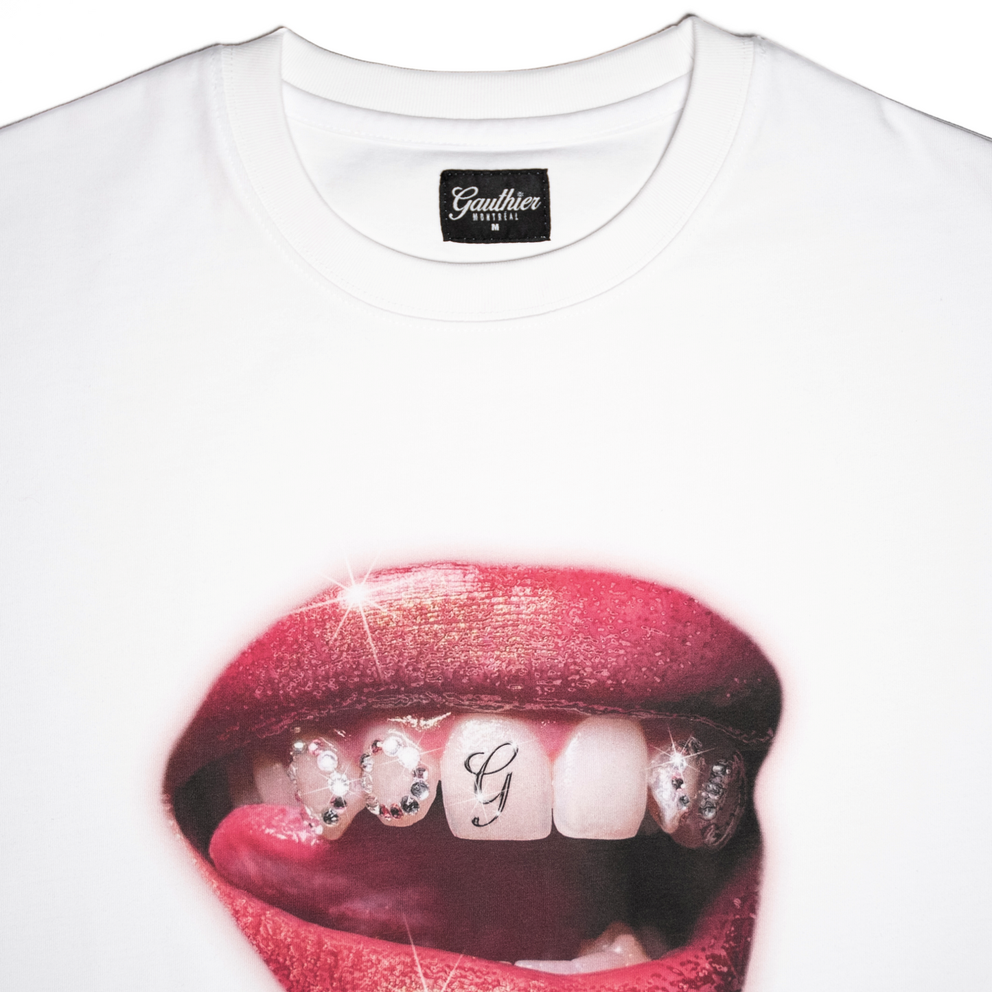 Lips white t-shirt