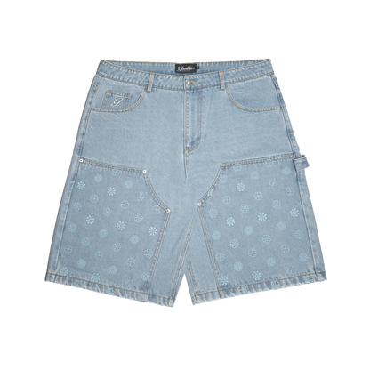Blue denim short